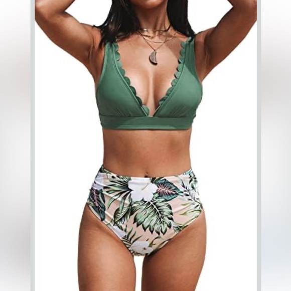 Other - Women's Two Piece Padded Burgundy Bikini Set swimming suit NWOT Size XL